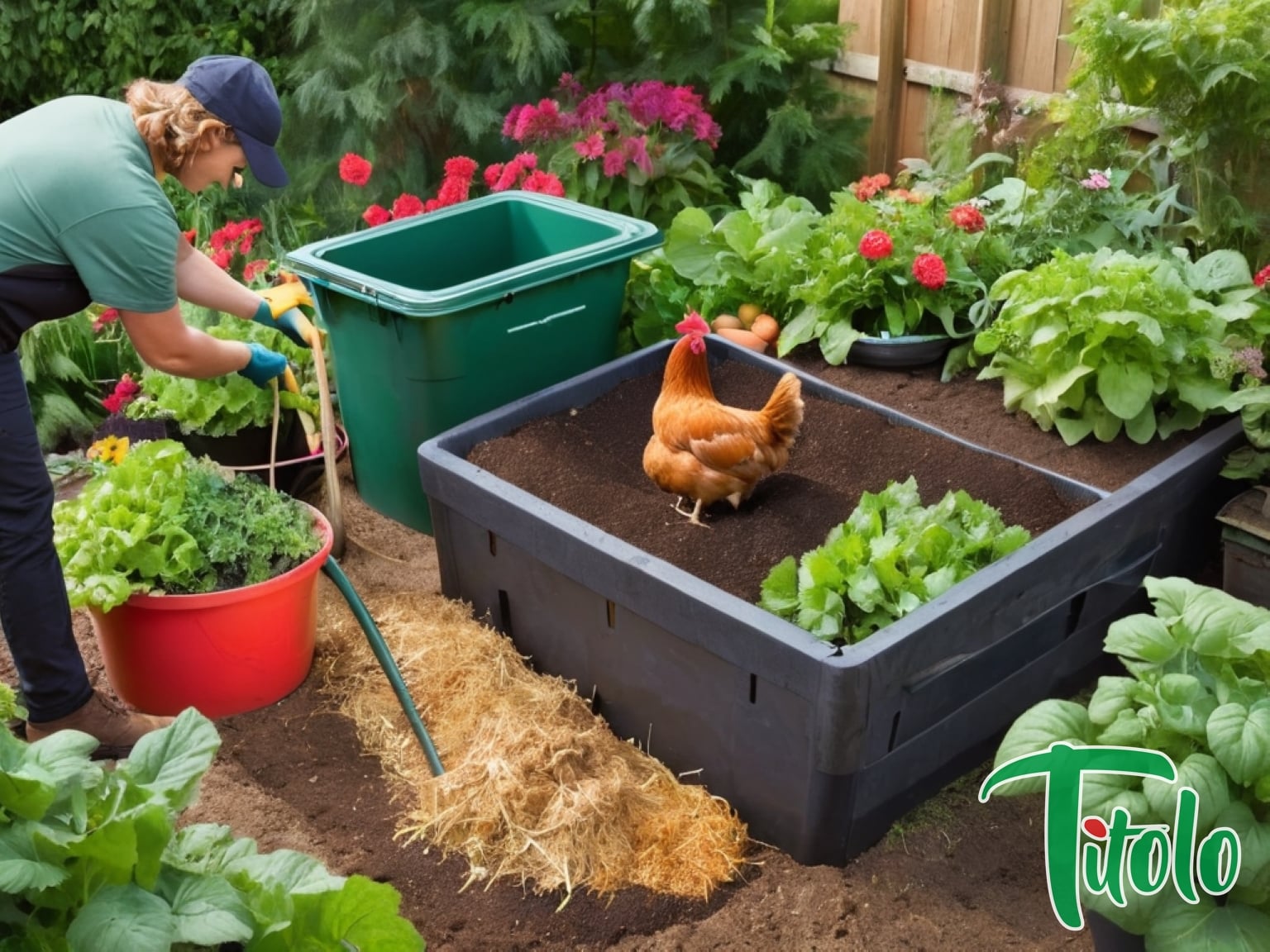 Effiziente Methoden zur Kompostierung von Hühnerabfällen autarkes 15