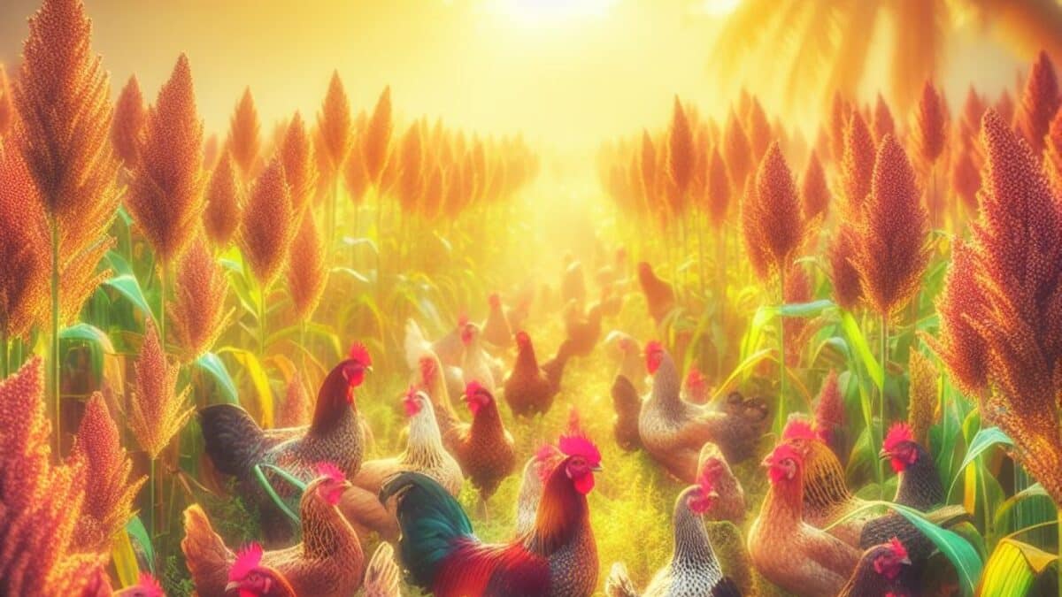 Hühner gedeihen auf Sorghum: Nachhaltige Fütterungslösung autarkes 6