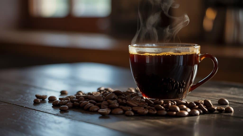 Schwarzer ungesüßter Kaffee schützt