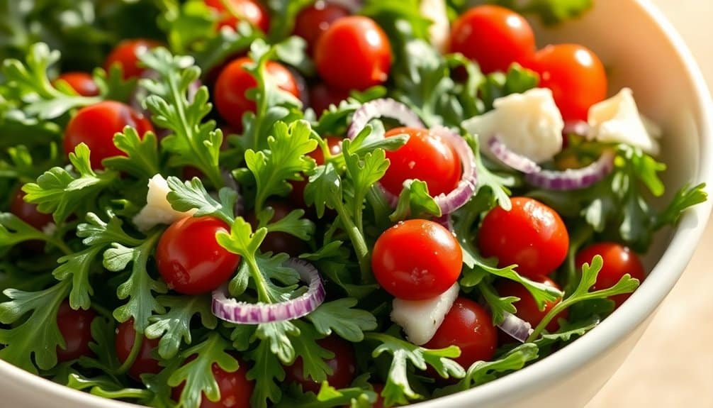 frische Rucola gibt Geschmack