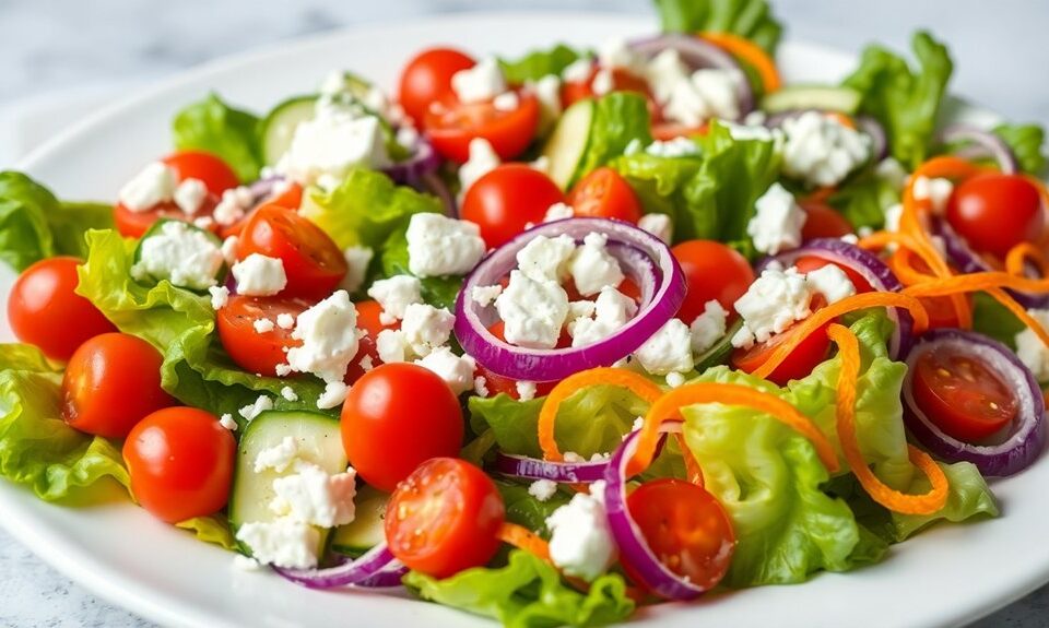 fresh green salad mix