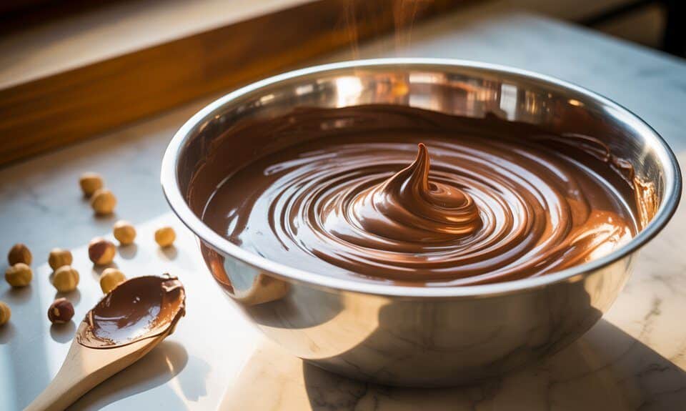 hausgemachte cremige Nutella-Köstlichkeit