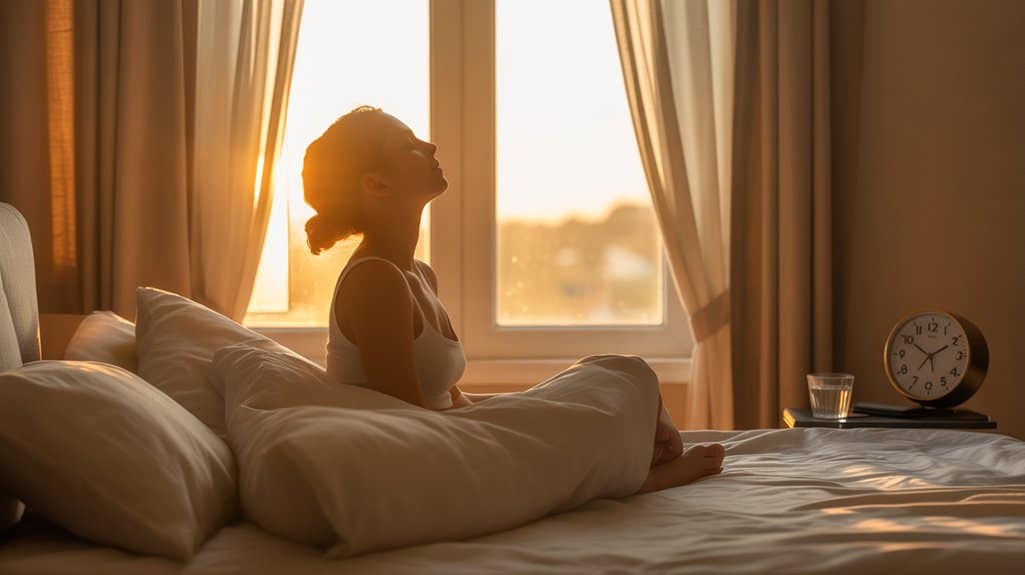 Morgenlicht setzt den Schlaf zurück