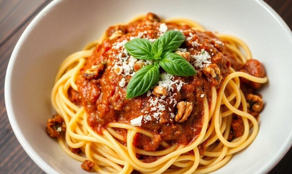 mushroom walnut pasta sauce