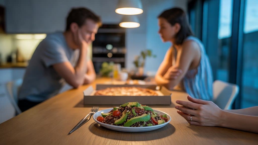 Druck wirkt sich nachteilig auf gesunde Ernährung aus