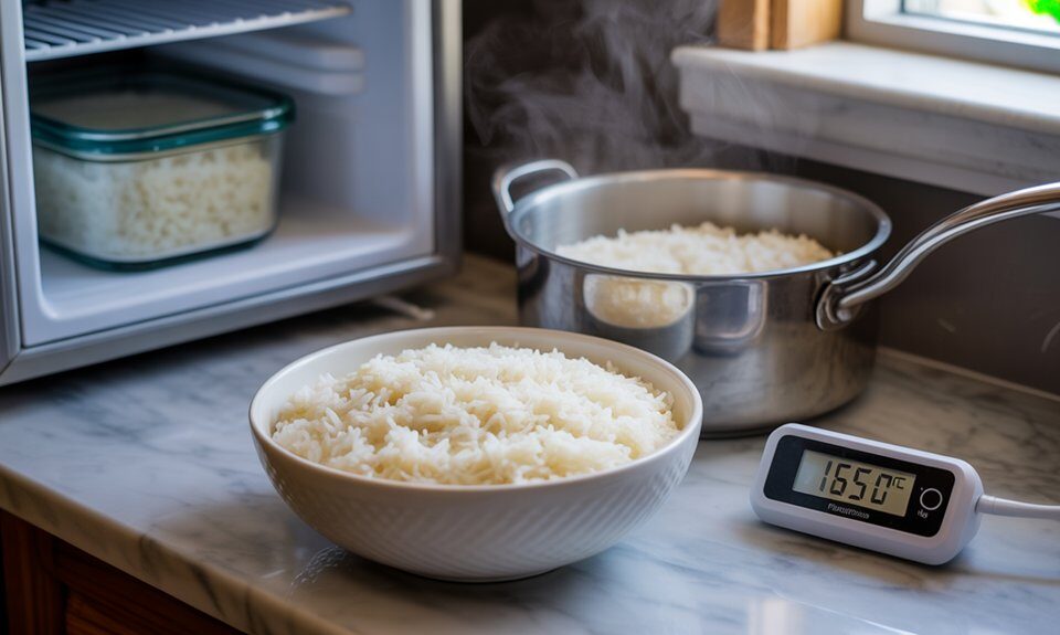 sichere Verzehr von übrig gebliebenem Reis