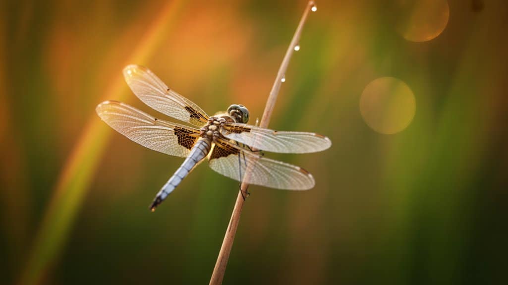 Solarbetriebene realistische Libellenbewegung