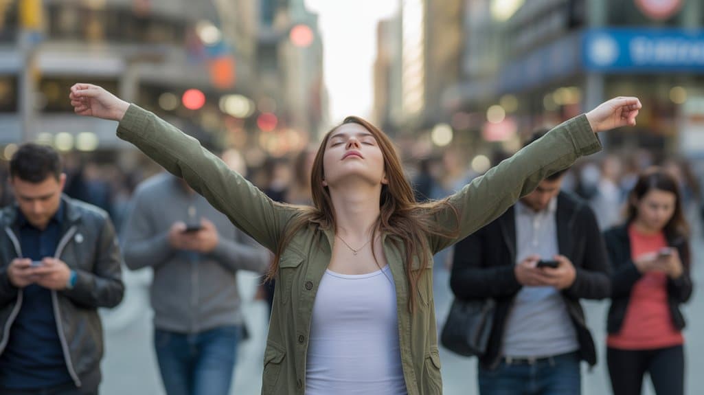 Der Rampenlichteffekt erzeugt eine Illusion