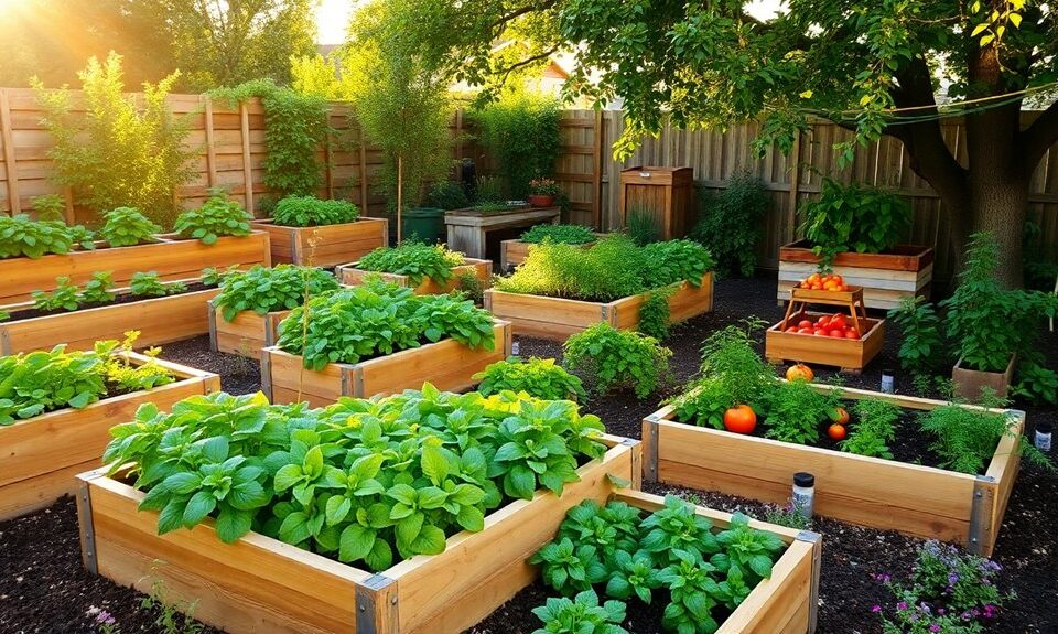 nachhaltige Mikrofarm-Oasen-Schaffung