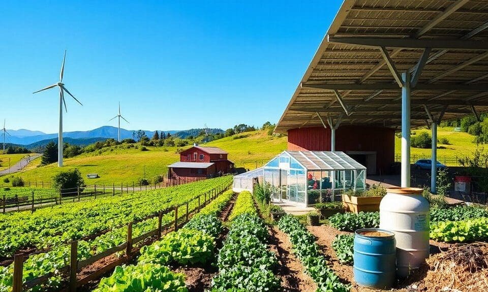 nachhaltiges autarkes Landwirtschaftssystem